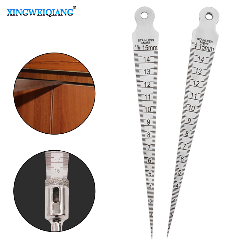 Seam Gauge Metal - 1PC Taper Gauge Feeler 1-15mm Stainless