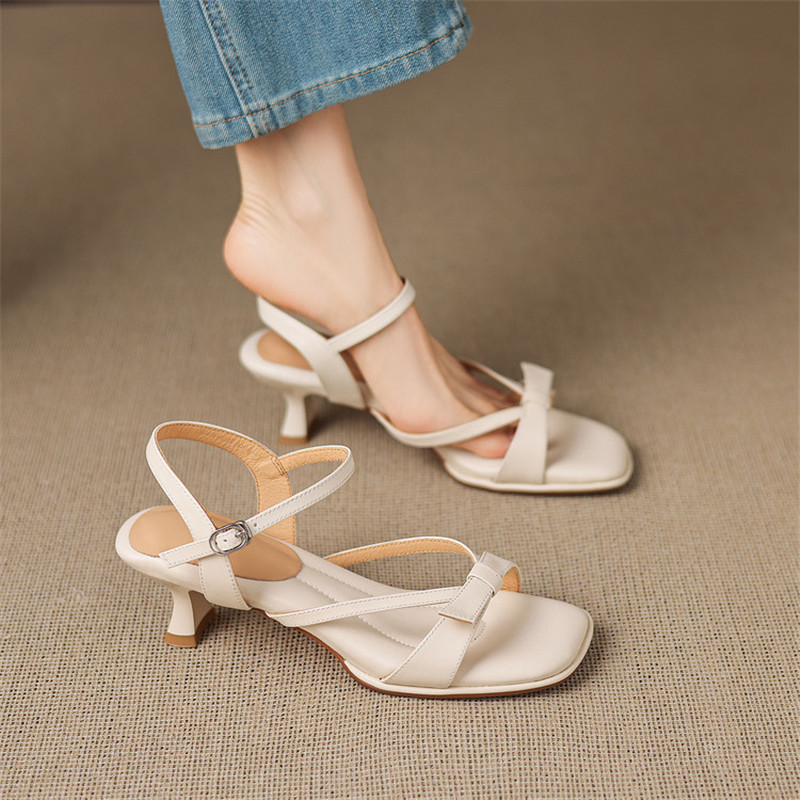 New Summer Sandals Split Leath - Sewing New review and price