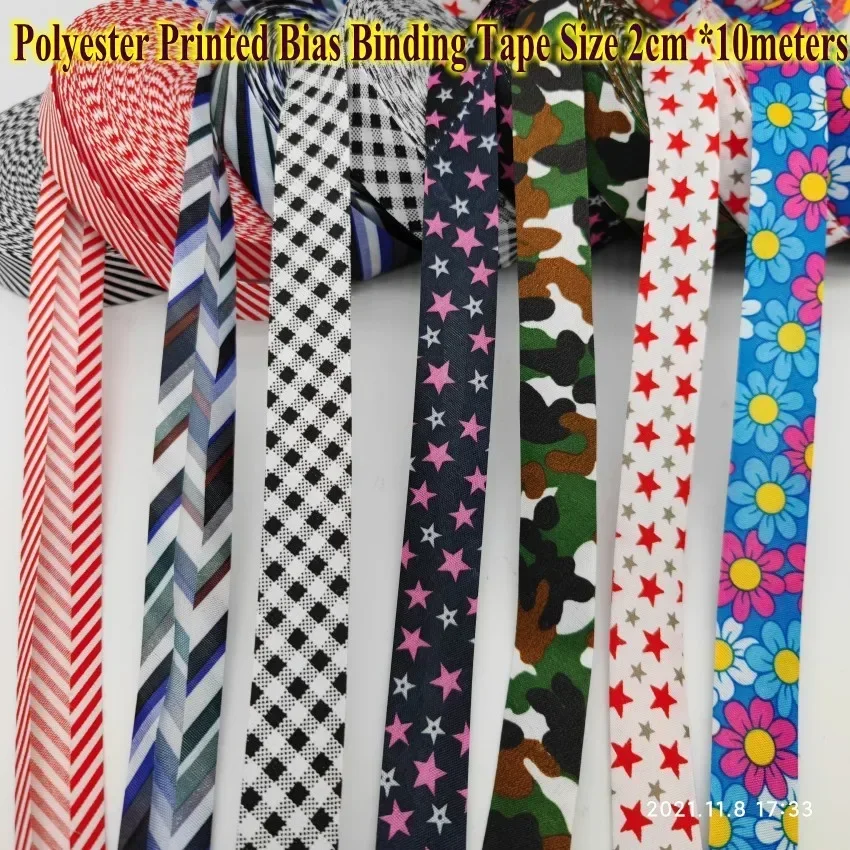 Polyester Checks Stars Stripes - Binding Tape Bias review and price