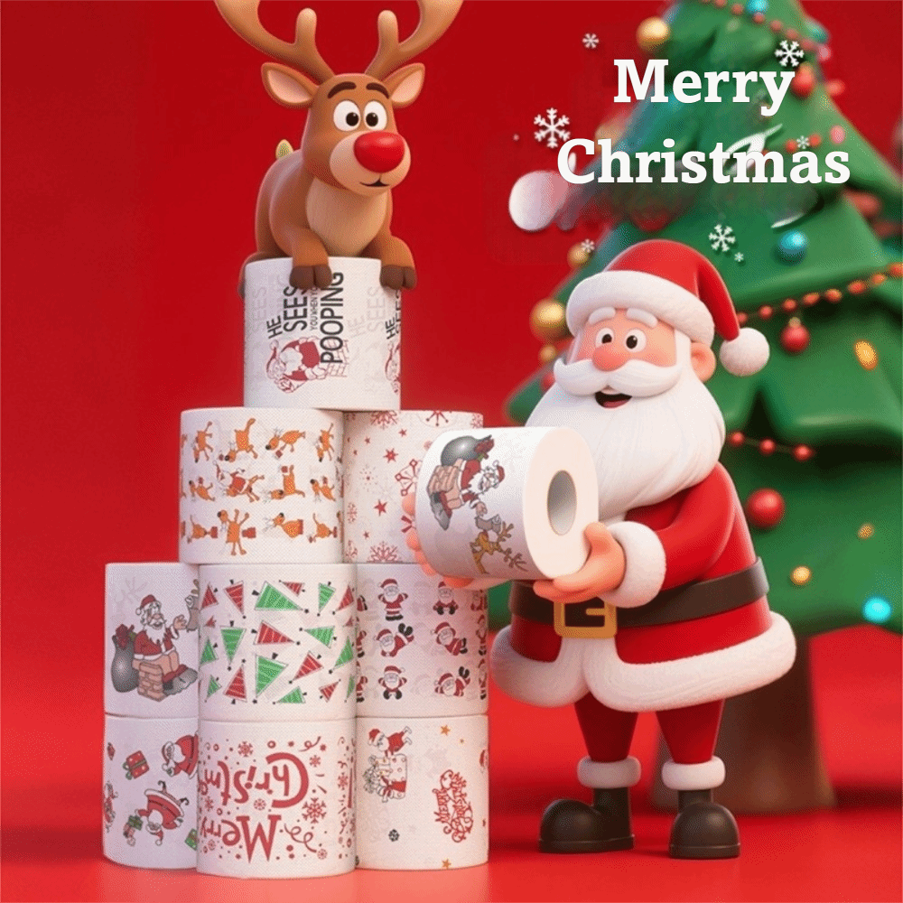 Santa Printed Christmas Toilet - Pattern Tissue Paper review and price