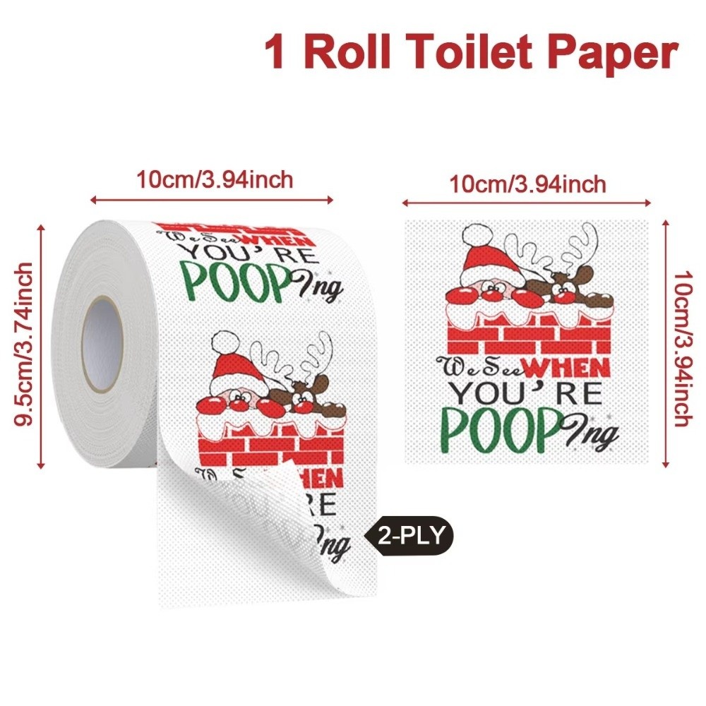 Santa Printed Christmas Toilet - Pattern Tissue Paper review and price
