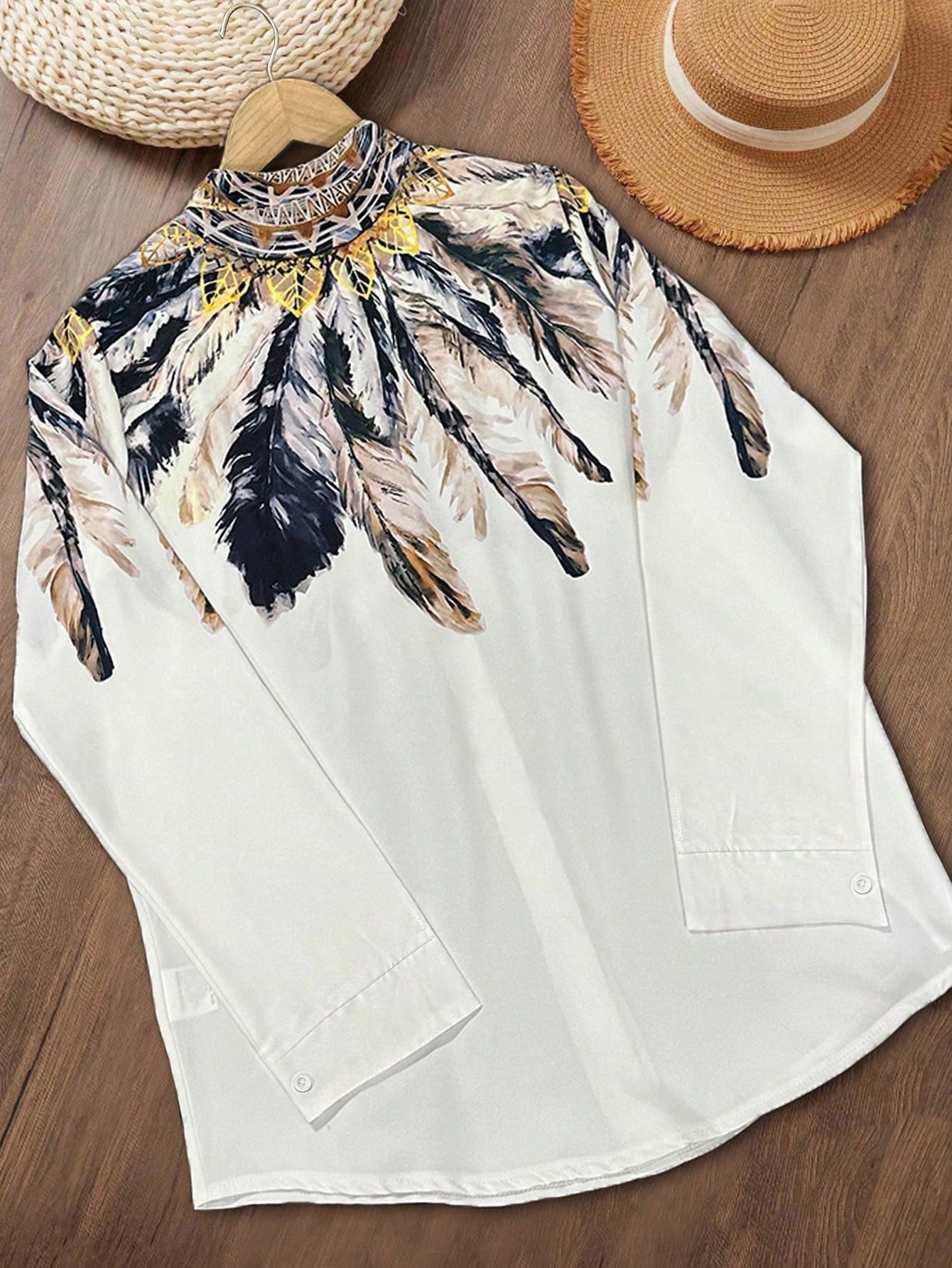 Women's Western ethnic print f - Sewing V review and price