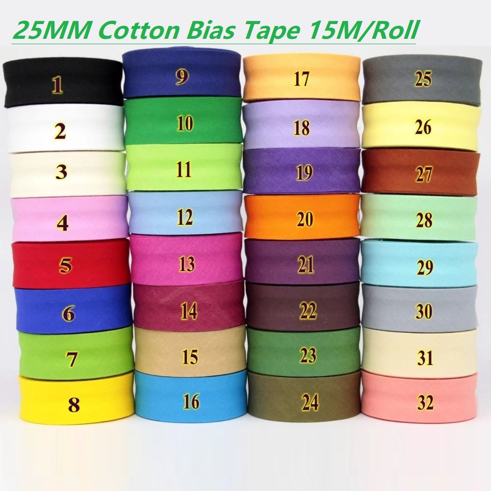 25mm Cotton Folded Bias Tape I - Binding Tape Bias review and price