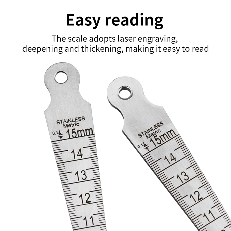 1PC Taper Gauge Feeler 1-15mm  - Seam Gauge Metal review and price