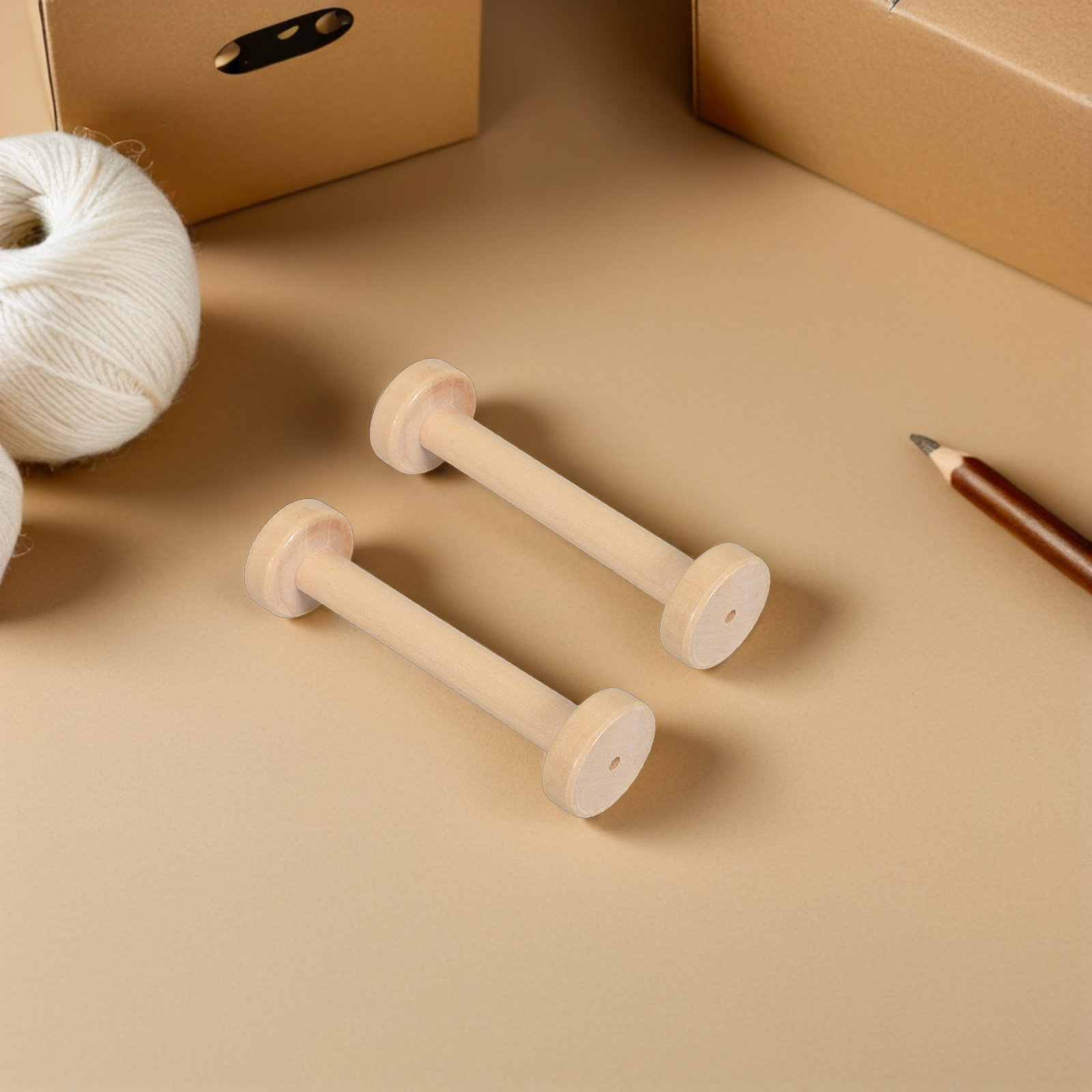 5Pcs Wooden Spools Natural Vin - Sewing In Textile review and price