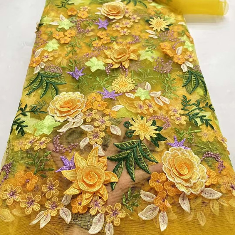 90x130cm 3D Floral Embroidered - Textile And Sewing Supply review and price