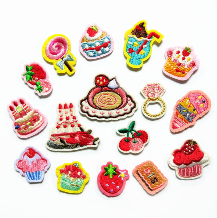 10 Pcs Fruit Cake Embroidered  - Sewing Id review and price
