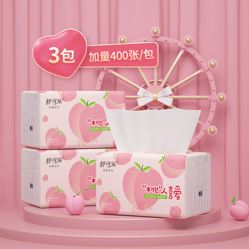 Cute Peach Pattern Facial Tiss - Pattern Tissue Paper review and price