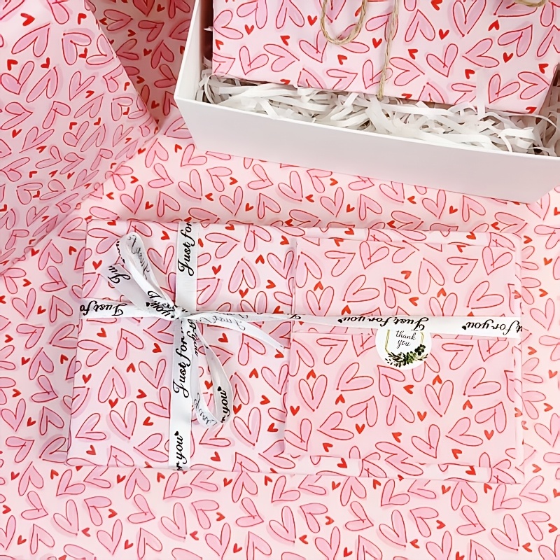 50 Sheets Bright Pink Heart Ti - Pattern Tissue Paper review and price