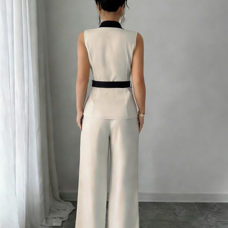 Vest Suit Women Wide Leg Pants - Sewing Jackets review and price