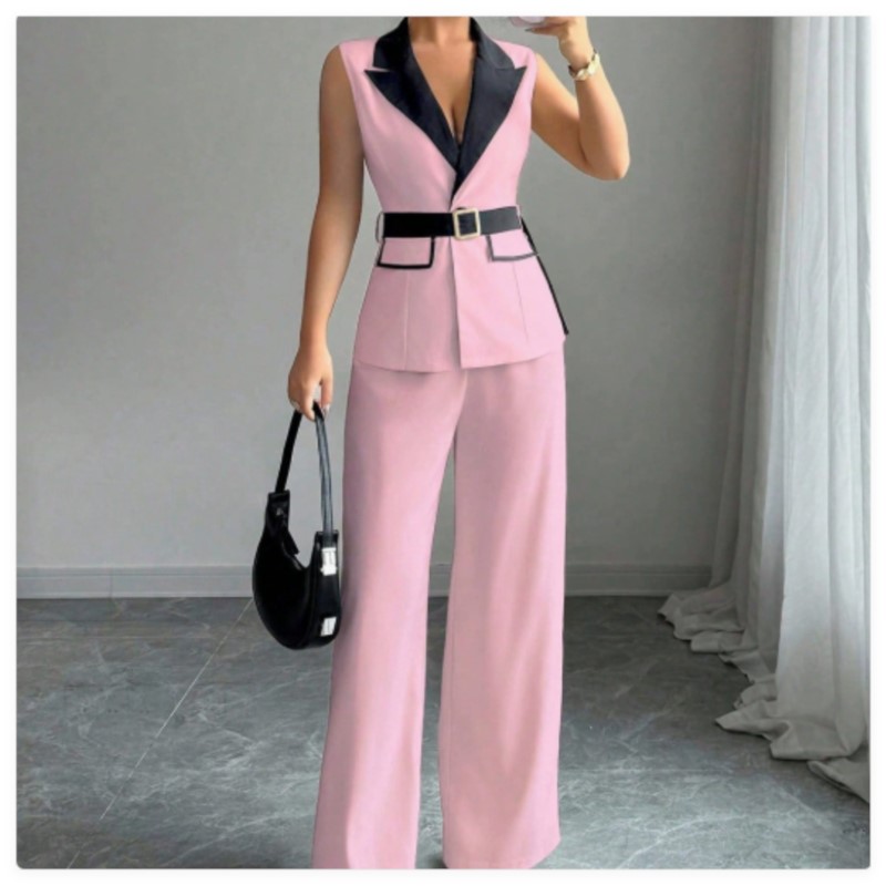 Vest Suit Women Wide Leg Pants - Sewing Jackets review and price