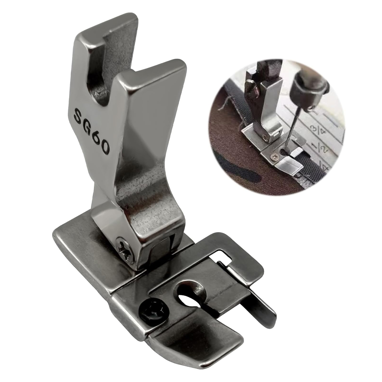 1/4 Inch Seam Foot #SG60 With  - Seam Gauge Metal review and price