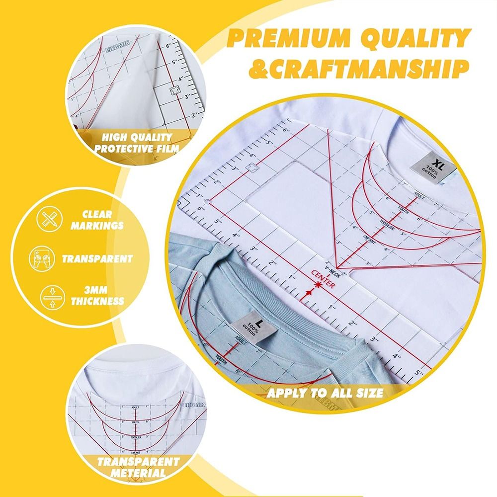 Tshirt Ruler Guide for Vinyl A - Sewing Tt review and price