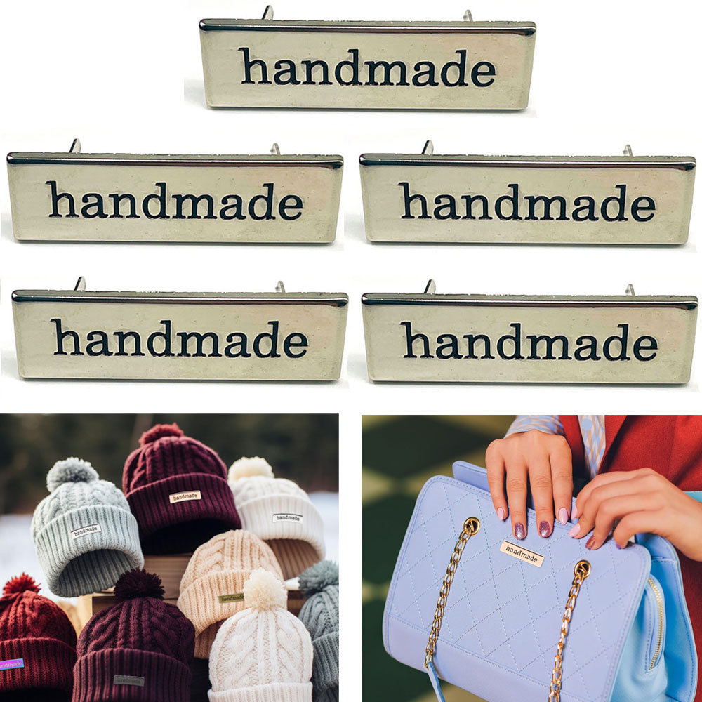 5Pcs Metal Handmade Tag Labels - Sewing Label review and price